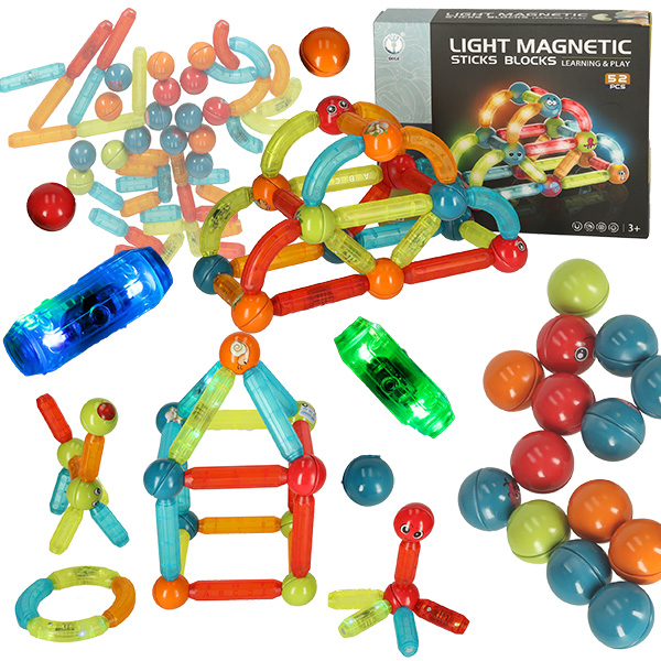 Šviečiantis magnetinis konstruktorius