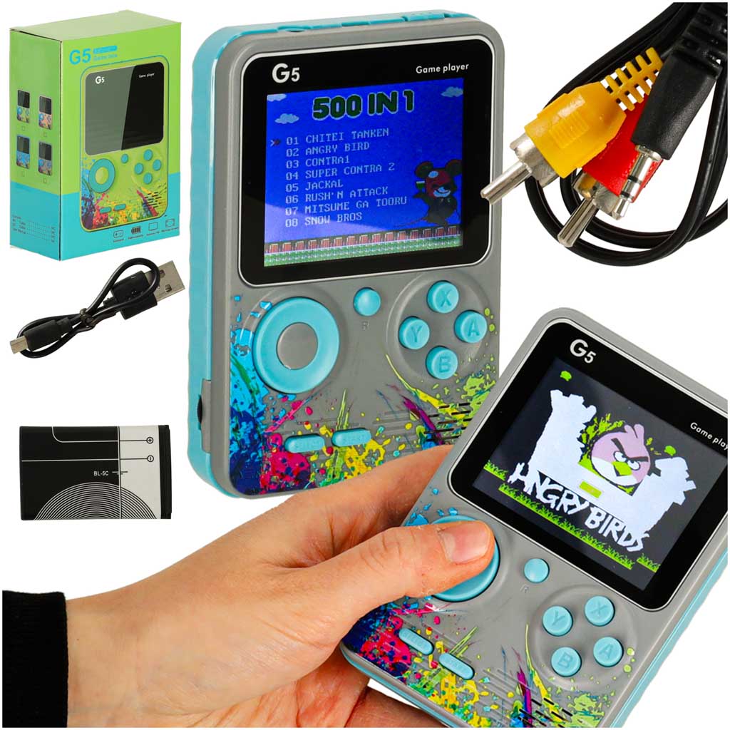 Retro mini nešiojamoji žaidimų konsolė